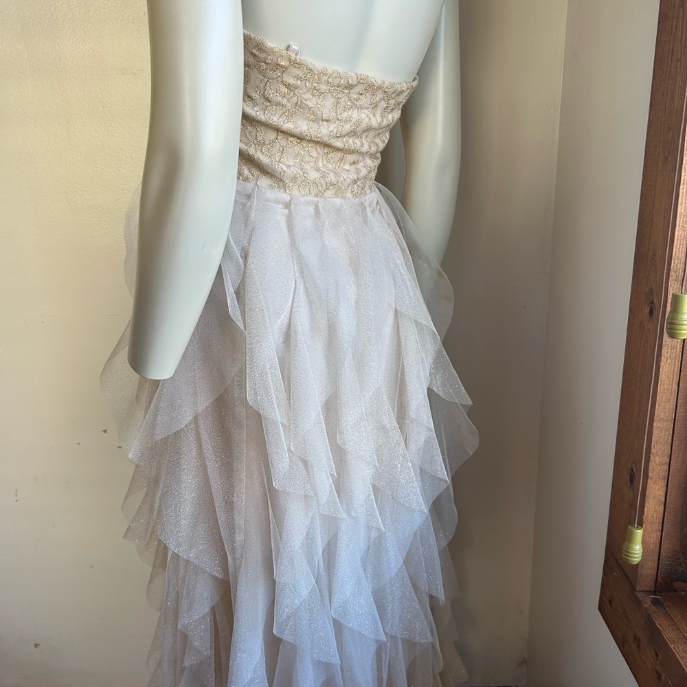 Teeze me tulle gown Elegant Strapless Lace and Tulle Dress 5